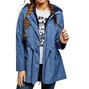 oodji Ultra Women's Long Jacket with Drawstring
